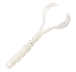 Mustad AJI Worm - Chiki - Chiki - farba White Glow Glitter (MAJI-CHK-1.7-7)