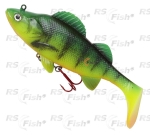 Ripper DAM Effzett Natural Perch Paddle Tail - farba Fire Perch