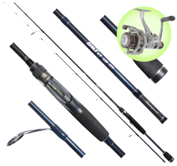 Udica Shakespeare Salt XT Light Rock Fishing 213 cm - 7 - 20 g + naviják Mitchell Avocet RZ 2000R