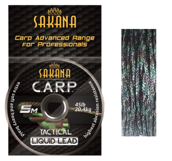 Šnúra York Sakana Liquid Lead Tactical - farba camo zelená