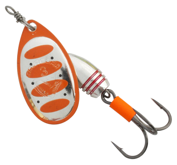 Blyskáč Savage Gear Rotex Spinner - farba Fluo Orange Silver