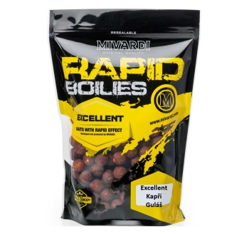 Boilies Mivardi Rapid Excellent - Kaprí Guláš