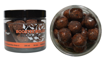 Boilies RS Fish BOOSTER - Čierny halibut