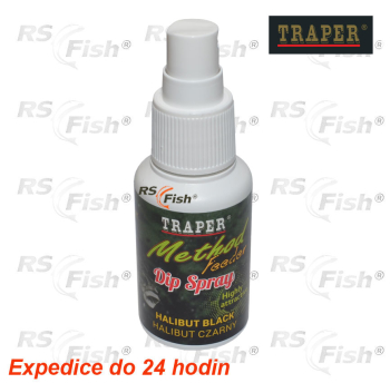 Esencia v spreji Traper  Method Feeder - Halibut Black - 50 g