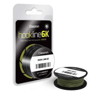 Šnúra náväzcová Delphin HOOKLINE 6K - farba zelená