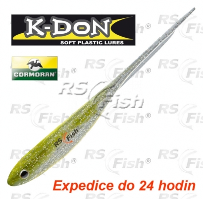 Smáček Cormoran K-DON S2 Spearl Tail - farba yellow flitter - 5 ks