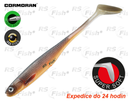 Ripper Cormoran Crazy Fin Shad - farba Black Aggressor