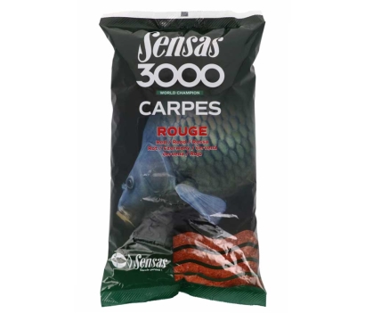 Vnadiaca zmes Sensas 3000 Carp Rouge - 1 kg