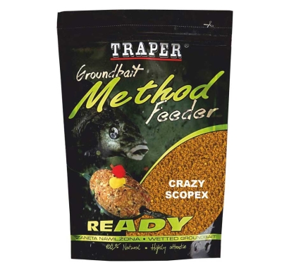 Vlhčená vnadiaca zmes Traper Method Feeder - Scopex - 750 g