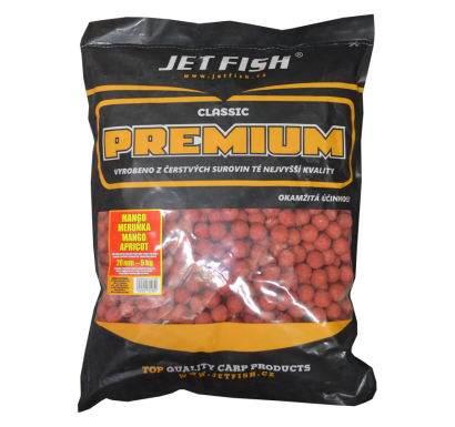 Boilies Jet Fish Premium Classic - Mango / Marhuľa - 5 kg