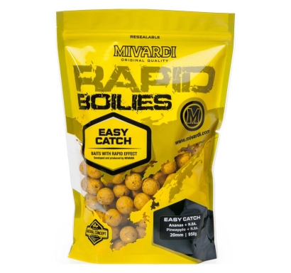 Boilies Mivardi Rapid Easy Catch - Ananás + N.BA.