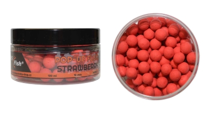 Boilies RS Fish PoP-Up 10 mm - Jahoda