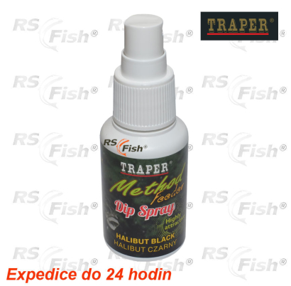 Esencia v spreji Traper  Method Feeder - Halibut Black - 50 g